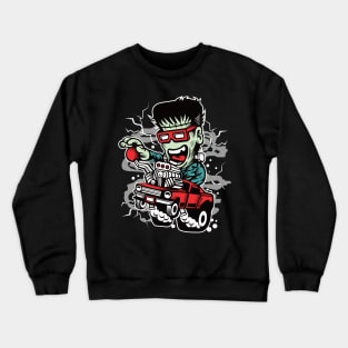 Frankenstein's Hot Rod Crewneck Sweatshirt